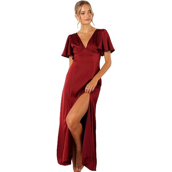 knee length dresses for ladies Petal & Pup Women's Betina Bow Front Maxi Dress