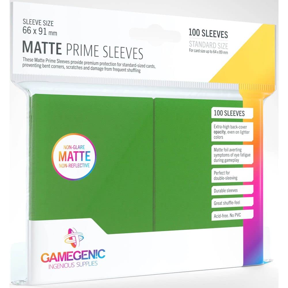 Gamegenic Matte Prime Sleeves (100-Pack),GGS11031ML