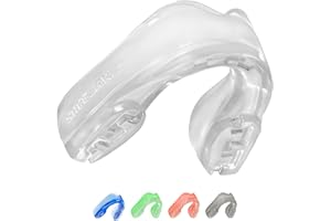 SafeJawz Elements WIND Dual Layer Mouthguard Premium Protection Adults and Junior Gum Shield with Case for Boxing, MMA, Rugby