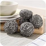 Steel Wool by DoriHom - Extra Coarse Cleaning Scouring Pads,Cookware Cleaner For Skillet, Wok, Pot, Pan,grills and oven | Excellent for Removing Rust, Dirt | Protects Cookware Seasoning. (10 Pack)