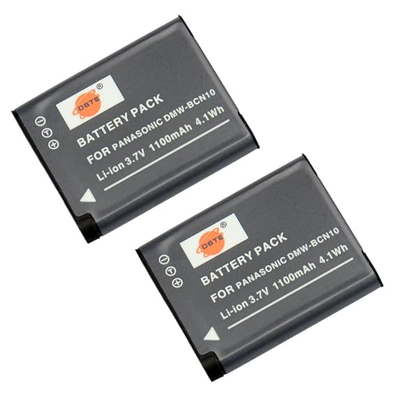 DSTE 2-Pack Ersatz Batterie Akku for Panasonic DMW-BCN10E DMW-BCN10PP Lumix DMC-LF1 DMC-LF1K Lumix DMC-LF1W Kamera