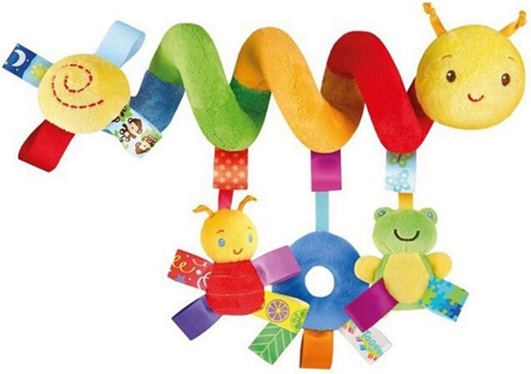 ZALING Cartoon Animal Baby Stroller Hanging Toy Kid Baby Crib Cot Pram Hanging Rattles Spiral Stroller Car Seat Toy