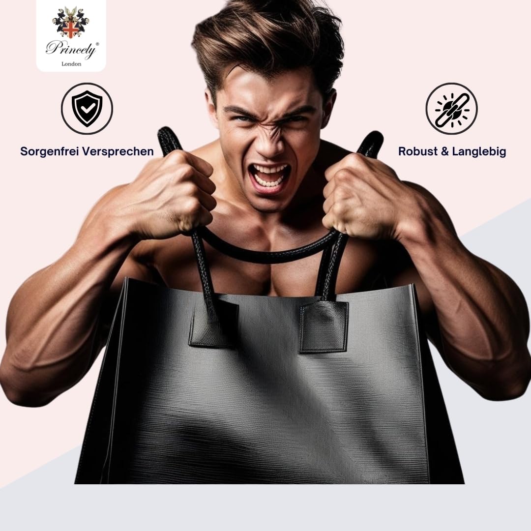 Princely London Schultertasche Nelly - Stylische Handtasche Damen - Elegante Tasche mit Reißverschluss & Innenfach - Offwhite