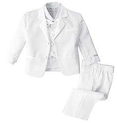 Spring Notion Baby Boys' White Classic Fit Tuxedo