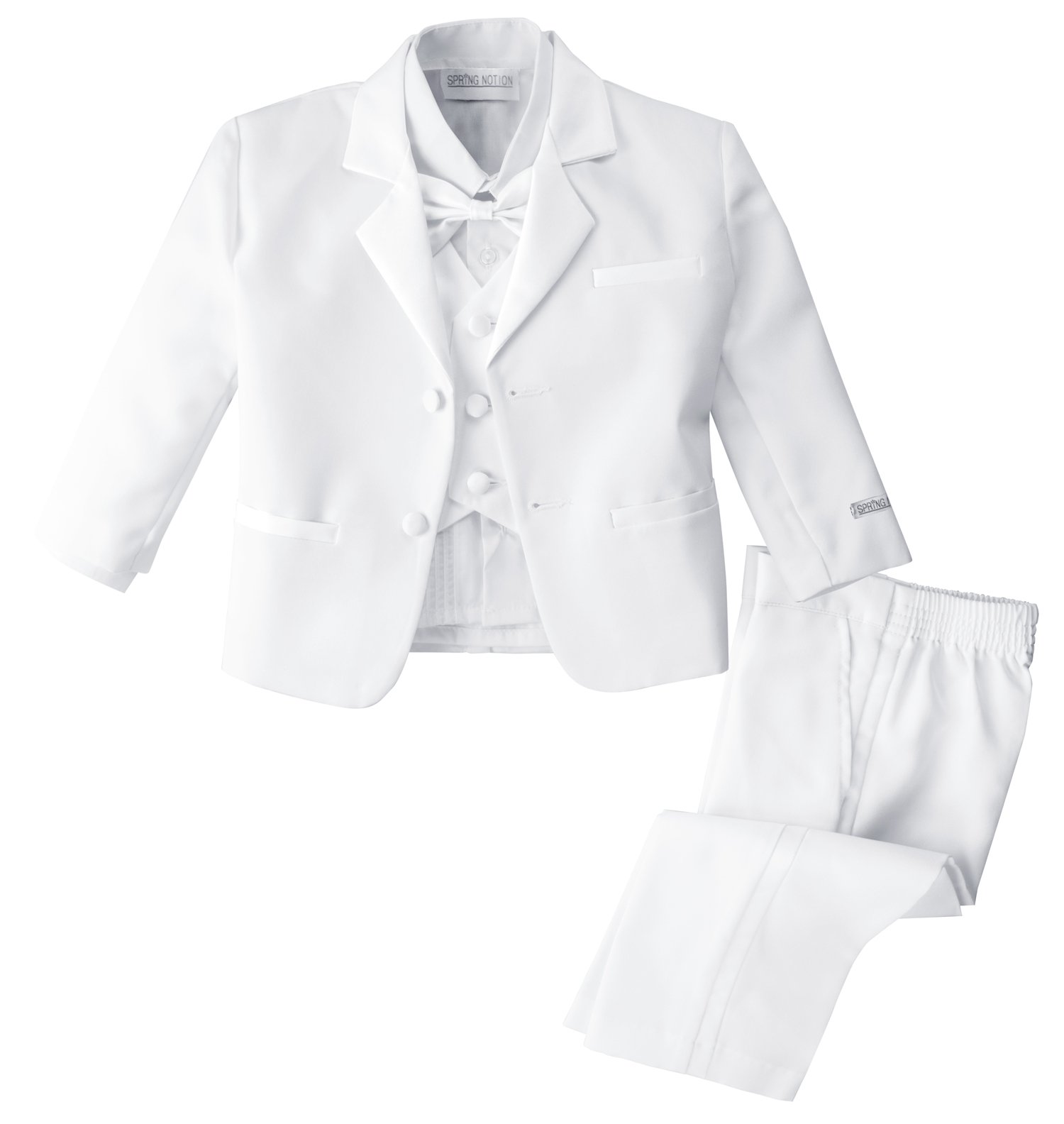 Spring Notion Baby Boys' White Classic Fit Tuxedo