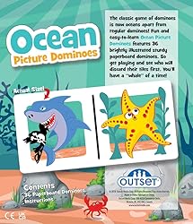 Picture Dominoes: Ocean Themed Matching Game for