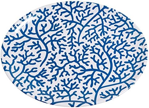 Galleyware Blue Coral Melamine Oval Platter