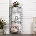 AMAGABELI GARDEN & HOME Versatile 3 Tier Standing Wire Shelf Shelving Unit Bakers Rack Metal Rustproof Organizer Corner Planter Stand Storage Shelves Indoor Outdoor Plant Rack Bookcase Black primary