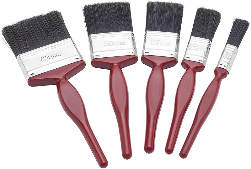 Fit For The Job 5pc Mixed Sizes Paint Brush Set 0.5–2.5in