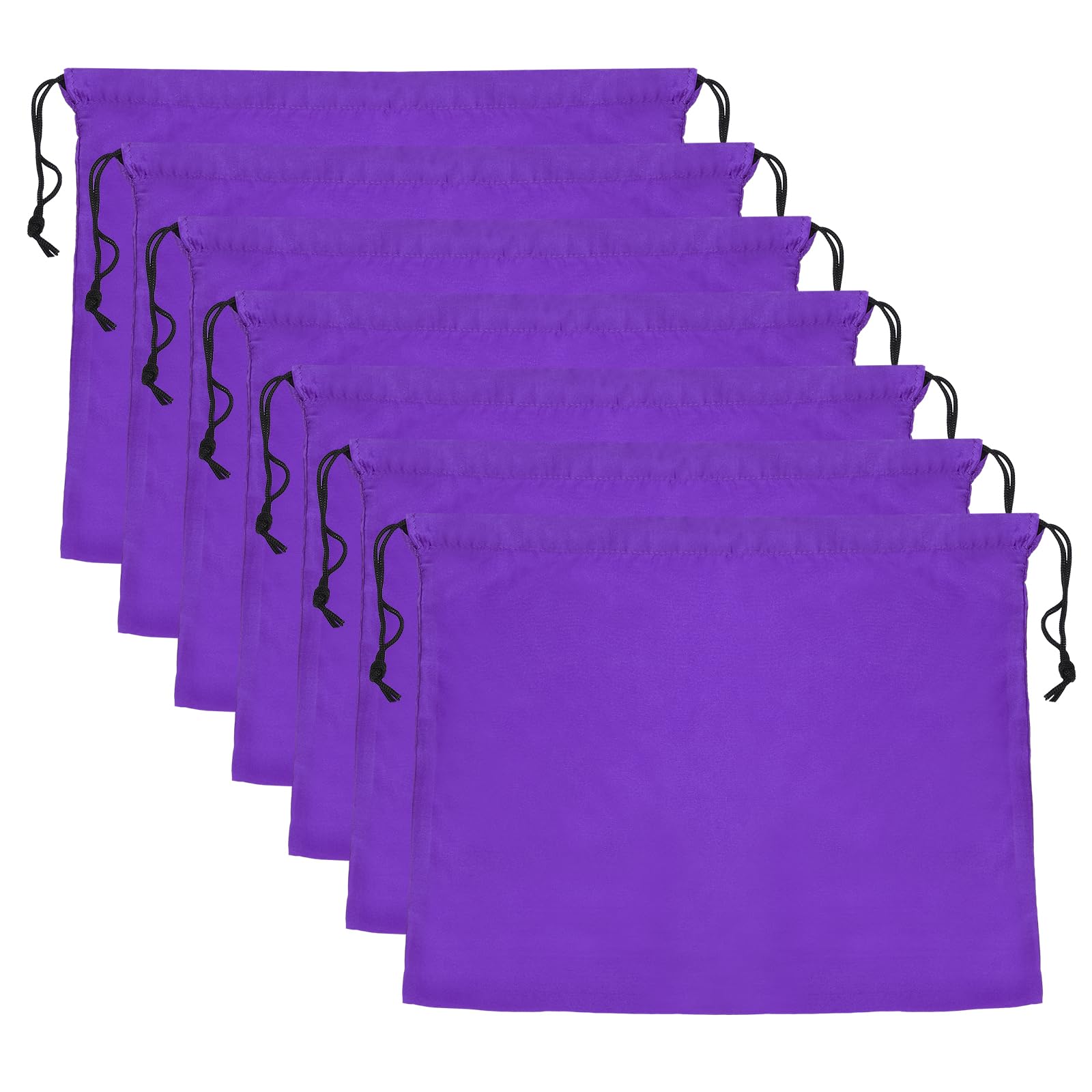 PATIKIL 23.6x19.7 Inch Dust Bags for Handbags, 7 Pcs Purse Storage Bag Cover with Drawstring for Travel Storage Pouch Cloth Shoes, Purple