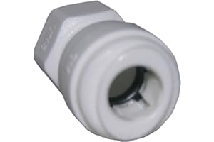 LASCO 19-6181 Thread Adapter for Faucet Connection Push-in Fitting with 1/4-Inch OD Tube and 1/4-Inch Compression Female Thread, Plastic