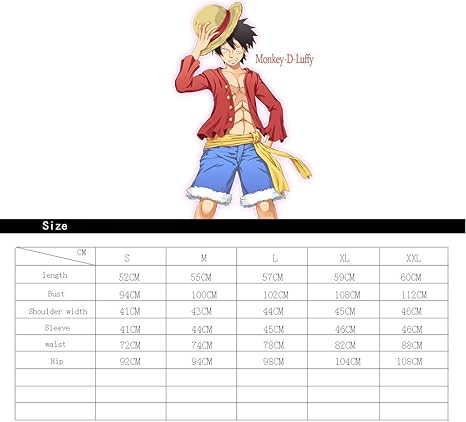 Amazon Com Weimisi One Piece Anime Monkey D Luffy Style Two Year Late Costume Japanese Anime Clothing