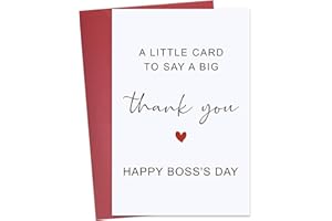 HINCOO Boss Day Card, Bosses Day Gift for Women Men, Happy Boss's Days Card for Boss from Employees，Funny Bosses Gift for Her Him 08