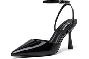 Susanny Heels for Women Stiletto Closed Pointed Toe Backless Dress Shoes High Heels Sexy Kitten Pumps Wedding Guest Party Dance Prom Dressy Comfort Shoes