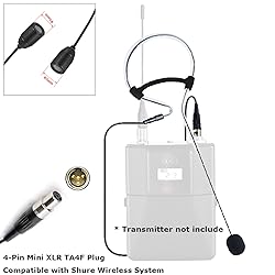 XHXJCYS Black Single Earset Headset Microphone