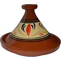 Moroccan Cooking Tagine Handmade 100% Lead Free Safe Large 12 inches Across Traditional