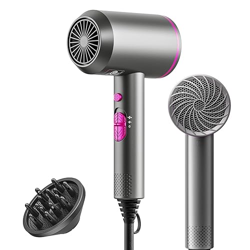 HappyGoo Hair Dryer, Powerful Fast Drying Hairdryer, Millions Negative Ions with 7 Modes, Hairdryers for Women Man