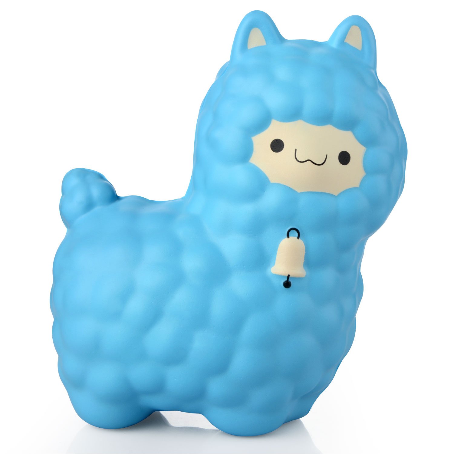 Squishy Cute Alpaca Jumbo Sheep Super Slow Rising Scented Fun Animal Toys (Blue)
