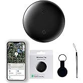 Air Tracker Tags (1-Pack) |Smart Tracker Works with Apple Find My App (iOS Only), Versatile Tracker for Keys, Luggage, Satchels, Suitcases, Backpacks & Pets – Replaceable Battery