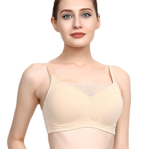 ONEFENG Mastektomie BH Spitze Damen Still-BH Nach Chirurgie Bra-Innentasche kann in Silikon Brust Falsche Brüste Pads Eingefü