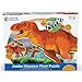 Learning Resources T-Rex Jumbo Dinosaur Floor Puzzle - 20 Pieces, Ages 3+ 3D Puzzles for Kids, Dinosaur Puzzle for Kids, Dinosaurs for Toddlers