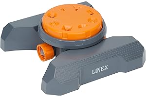LINEX 8-Pattern Sprinklers for Yard, Lawn Water Sprinkler for Watering Small and Large Garden, Yard and Lawn