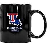 Louisiana Tech Bulldogs Black Ceramic Mug (Black). Officially Licensed Collegiate Product