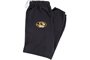 LOGOVISION Mens Jogger Sweatpants Collegiate Primary Logo Black Collection