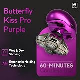 Skull Shaver Butterfly Kiss PRO Women’s Electric Razor Purple view 2