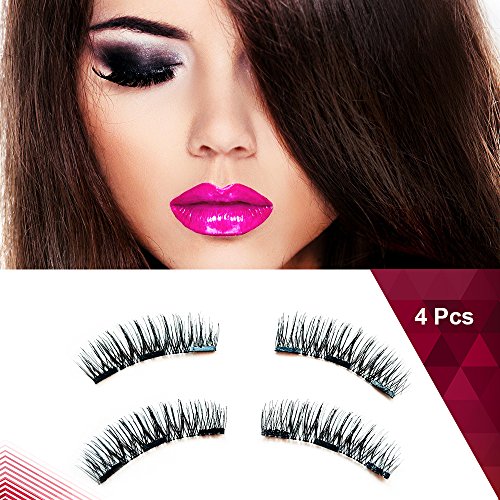 Magnetic eyelashes reusable 3d false eyelashes dual glu…