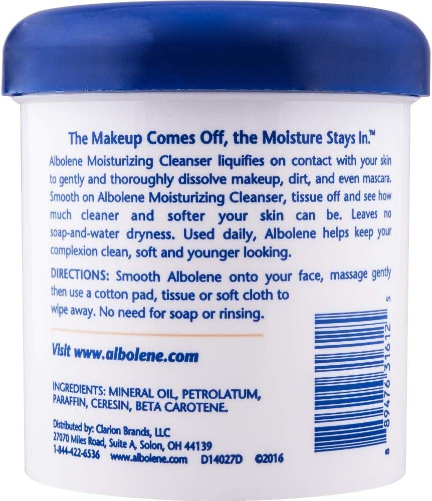 albolene moisturizing cleanser ingredients