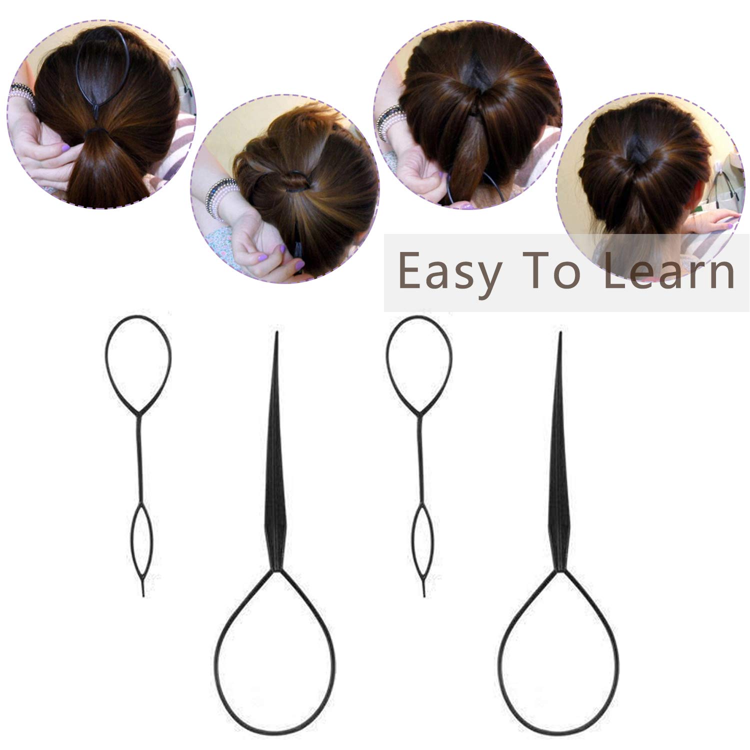 OBSCYON 27Pcs Hair Styling Set, Hair Design Styling Tools, DIY Accessories Hair Modelling Tool Kit Magic Fast Spiral Hair Braid Braiding Tool for Women and Girls: Beauty