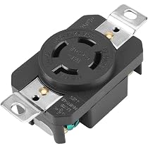 NEMA L14-20P 20 Amp 125/250V Locking Male Plug - Generator Cord End, 3 Pole 4 Wire 4 thumbnail image