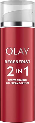 Olay regenerist ultra firming and light day serum, fórmula com niacinamida (vitamina b3) e peptídeos, hidratação instantânea e 24h, 50ml