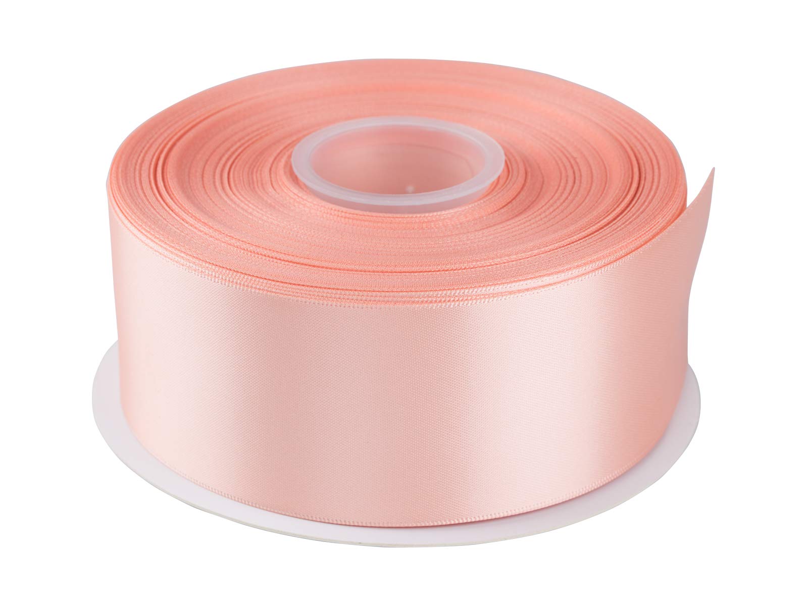 AVANAVA 50mm Wide Double Face Satin Ribbon - 45 Meters (203-Coral Pink)