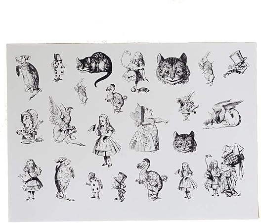 Amazon Co Jp シール 不思議の国のアリス ジョン テニエル版 透明シール おもちゃ