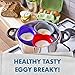Kitzini Poached Egg Cup. Egg Coddler 4 Set. BPA Free. Microwave Egg Poacher. Nonstick Egg Pod Perfect Silicone Egg Poacher. Easy to Use & Clean. No Mess. 4 Silicone Egg Molds. Dishwasher Safe