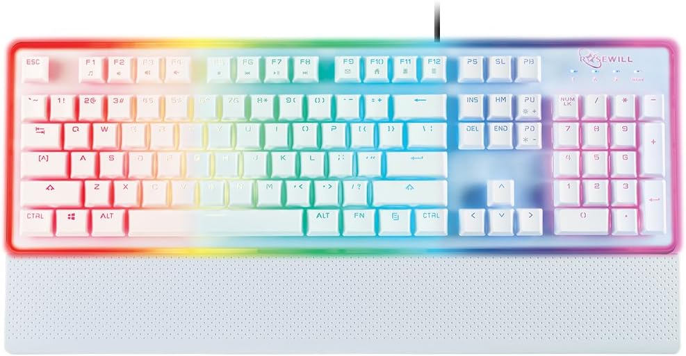 Rosewill NEON K51 - Hybrid Mechanical RGB Gaming Keyboard / Multicolor Backlit K