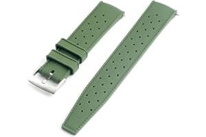 StrapHabit Quick Release Tropical Style FKM Rubber Watch Strap Band 18mm, 19mm, 20mm, 21mm, 22mm