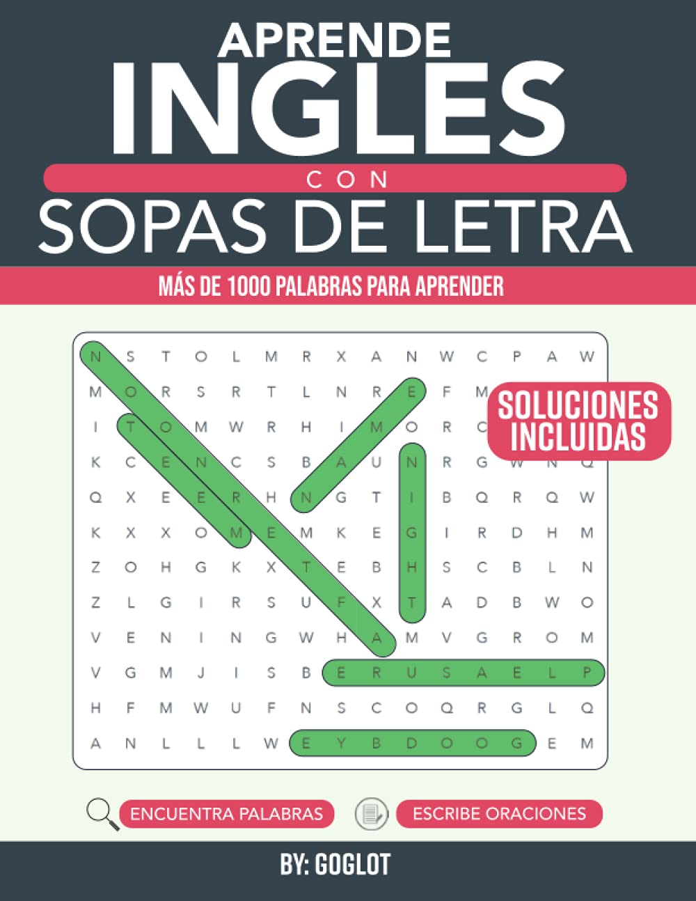Como Se Escribe 73 En Letras Aprende Inglés con Sopas De Letras: Una Forma Divertida de Aprender Inglés!  Aprende Más de 1000 palabras de Vocabulario Esencial en Inglés (Spanish  Edition): Goglot: 9798596946826: Amazon.com: Books