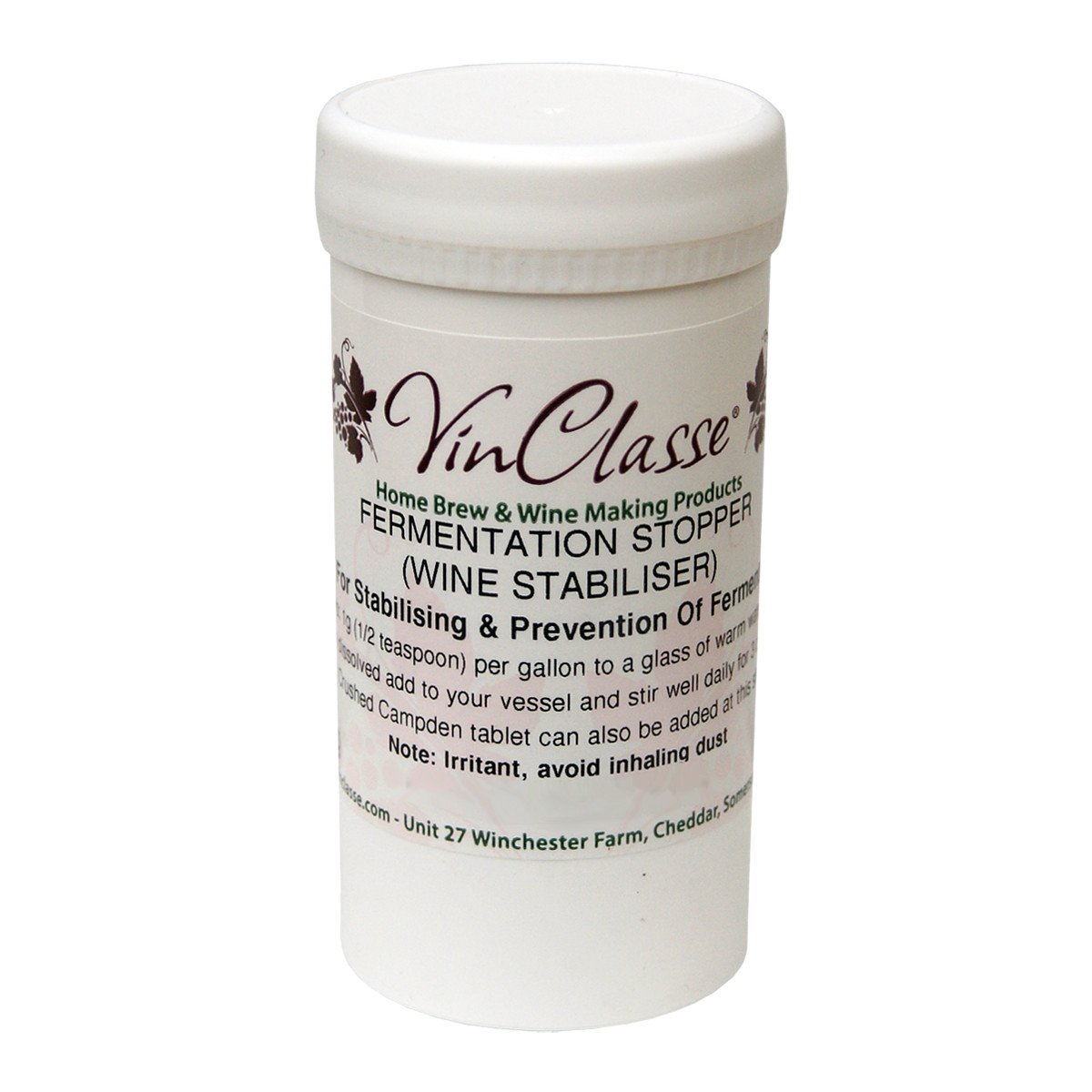 VinClasse Fermentation Stopper/Wine Stabiliser - Potassium Sorbate 50 Grams