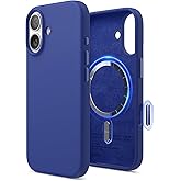 elago for iPhone 17 Case, Premium Magnetic Silicone Case, Compatible with MagSafe, Liquid Silicone Material, Protective Cover, Shockproof, Slim Phone, 6.3 inch (Cobalt Blue)