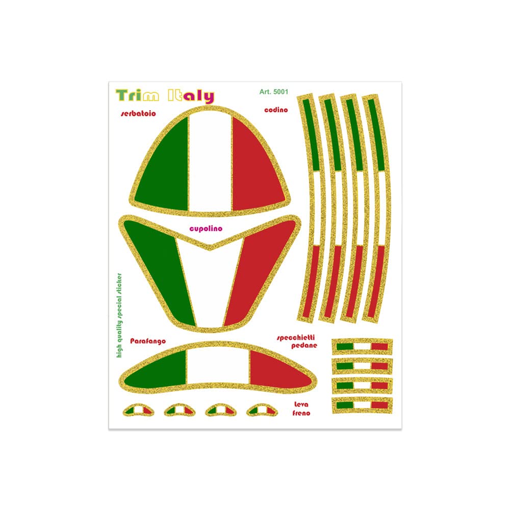 Trim Italy Decoration Tab Stickers