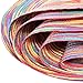 Braided Colorful Round Place mats for Kitchen Dining Table Runner Heat Insulation Non-Slip Washable Summer Placemats Set of 6