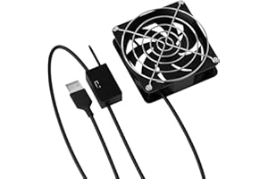 8cm USB Temperature Controlled Cooling Fan Auto Temperature Control for Efficient Heat Management in Electronics USB Powered 
