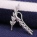 Feramox Ear Crawler Earrings for Women Sterling Silver Ear Climber Earrings Olive Leaf