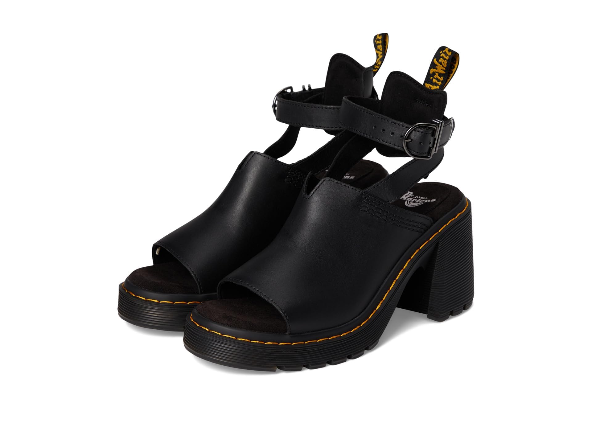 Photo 1 of Dr. Martens Women's Millee Heeled Sandal, Black Sendal, 6UK, 8 US Women