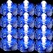 TDLTEK Waterproof Submersible Led Lights Tea Lights for Wedding, Party, Decoration (36 Pieces Blue)