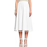 Clastere Half Slip for Under Dresses - Long Underskirt with Unique Tassel Slips for Women Under Dress