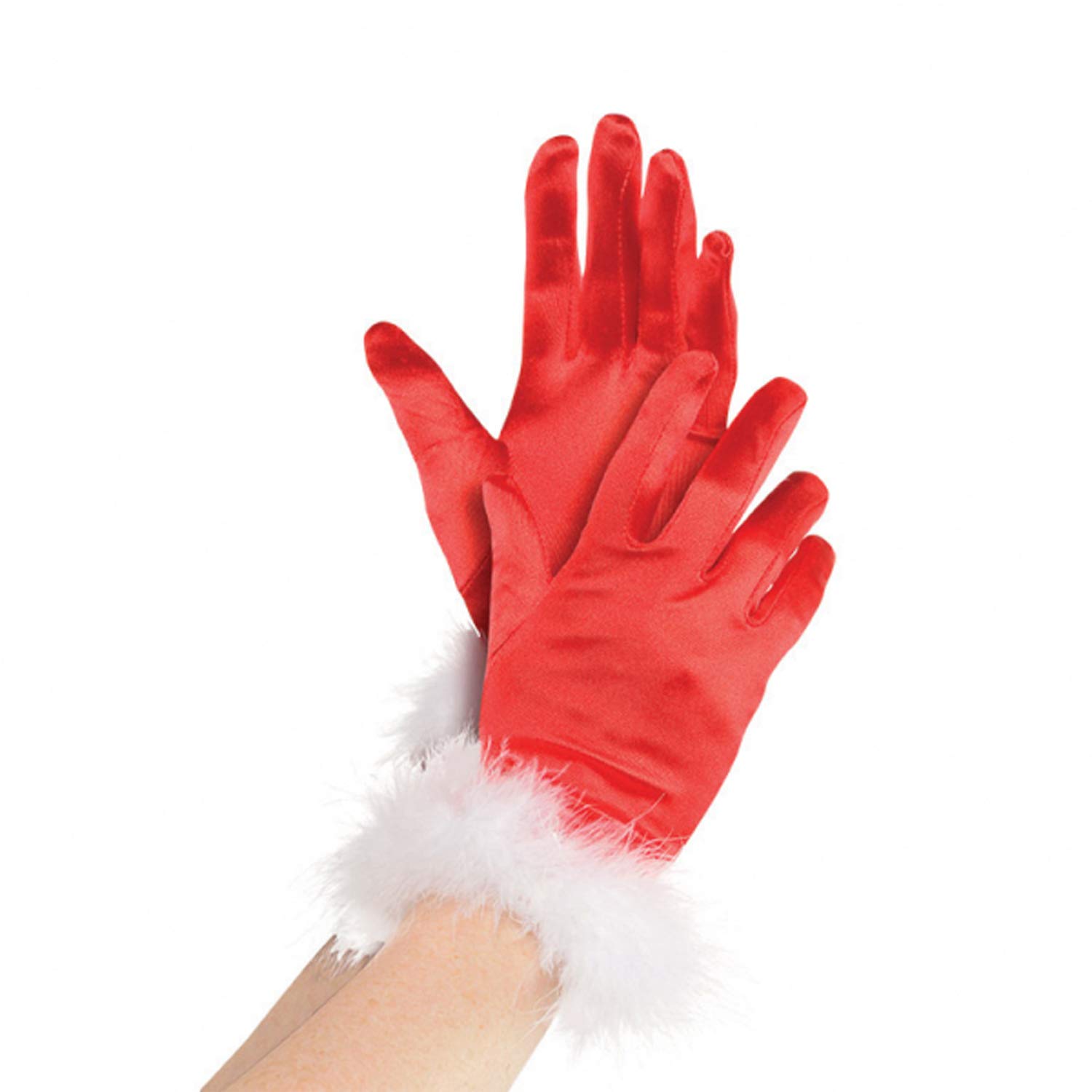 amscan Red Mrs. Clause Gloves
